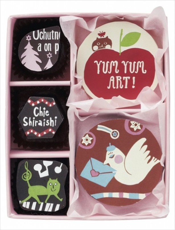 中も可愛いyum yum art! Chocolates(スペシャル1155円・ 5個入り)