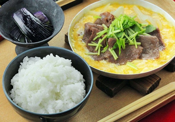 伊達政宗御膳「塩牛タンのとろふわ卵とじ」(2月21日・22日の限定発売)