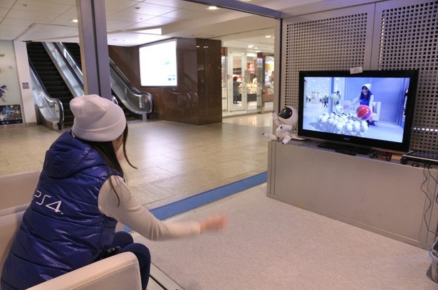 PlayStation(R)Cameraとコントローラーの連携で自分がゲーム画面に入り込む不思議体験もできる