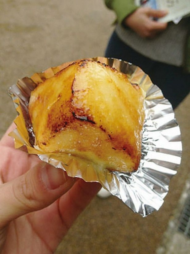 足助の町歩きで見つけた食べ歩きグルメ、レアポテト