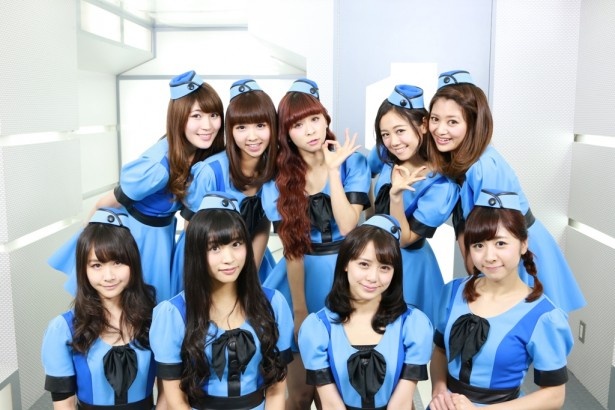 テレ朝動画で新冠番組「PASSPO☆ののっかるTV」が始まるPASSPO☆の(前列左から)増井みお、根岸愛、奥仲麻琴、槙田紗子、(後列左から)藤本有紀美、岩村捺未、玉井杏奈、森詩織、安斉奈緒美