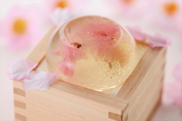 パティスリーキュート 桜の枡盛りデザート(680円)