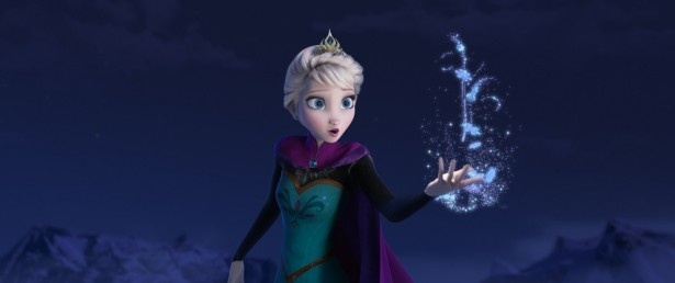 エルサ(声：イディナ・メンゼル)が歌う「Let It Go」は第86回アカデミー主題歌賞を獲得