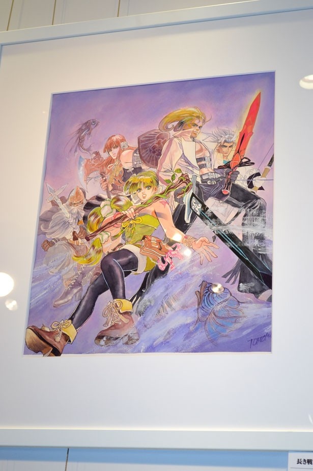 会場ではシリーズ全作の原画が楽しめる