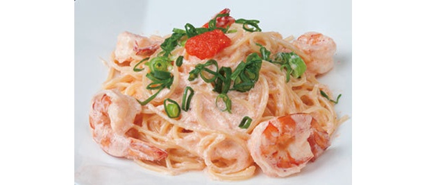 海老と明太子のクリームパスタ(ディナー)