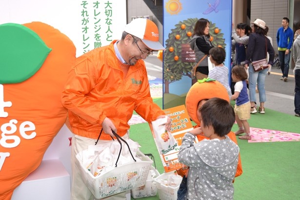 北原社長もサンプリングに参加