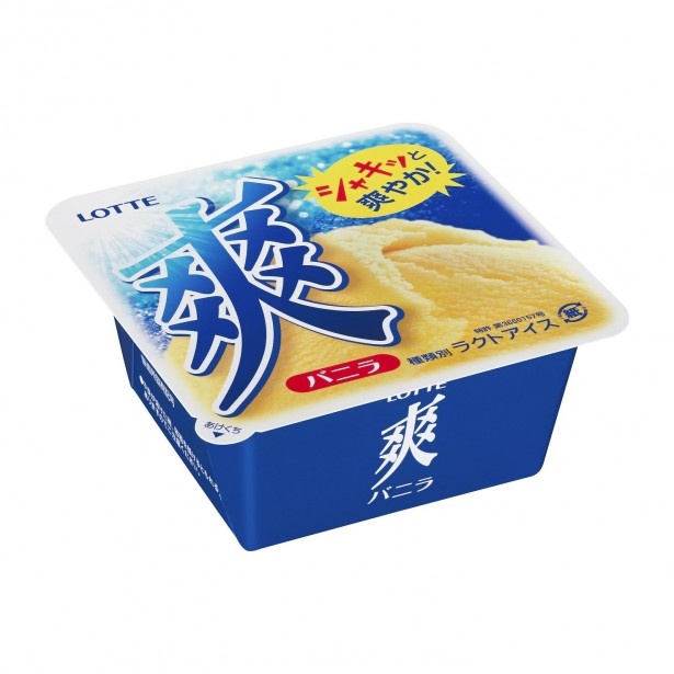 口に入れたときの爽やかな冷涼感と後味のスッキリ感を向上させた爽　バニラ