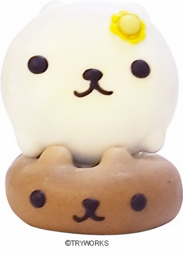 カピバラさんがコーヒーチョコレート味、ホワイトさんがホワイトチョコレート味となっている