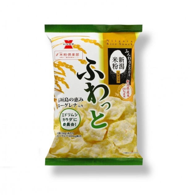 石垣島の恵み　ユーグレナ入り　ふわっと(岩塚製菓　135円)