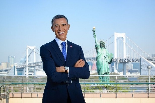 極秘来日?お台場の“自由の女神像”前で米国大統領を発見！