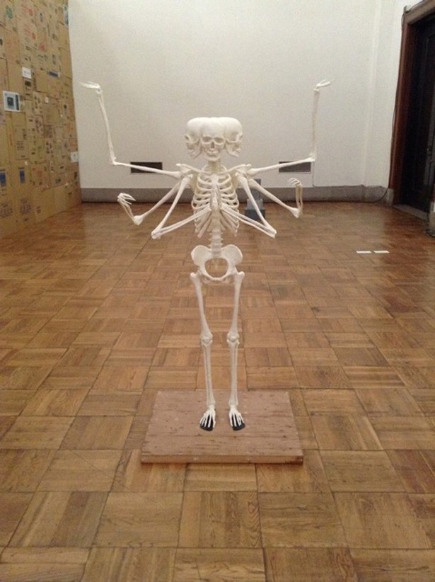 KADOKAWAのリバーステージには、ホネホネ団作成の「阿修羅の骨格標本」も展示される