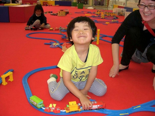 チャギントンKIDSタウンはプラレールで遊べる