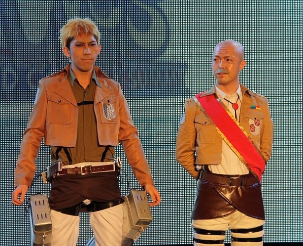 「進撃の巨人」のコスプレイヤー