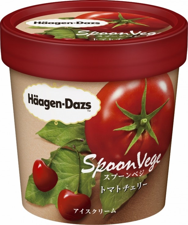 【写真を見る】トマトチェリーは、トマトの濃厚でコクのある味わいが楽しめる、奥深い美味しさのアイスクリーム