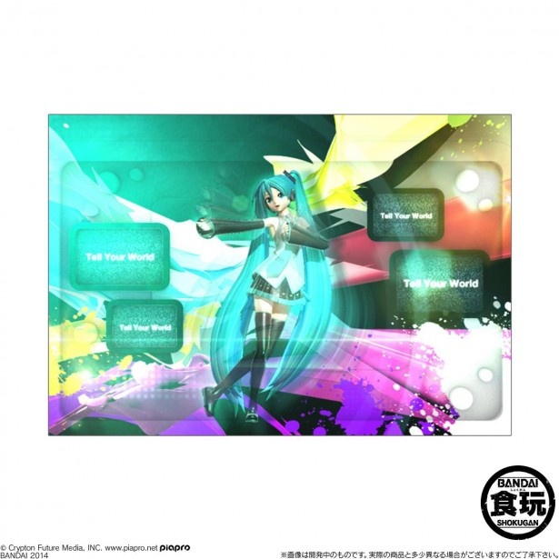 「Tell Your World 」「 二次元ドリームフィーバー」の映像 ※画像は開発中のものです。実際の商品とは異なる場合があります
