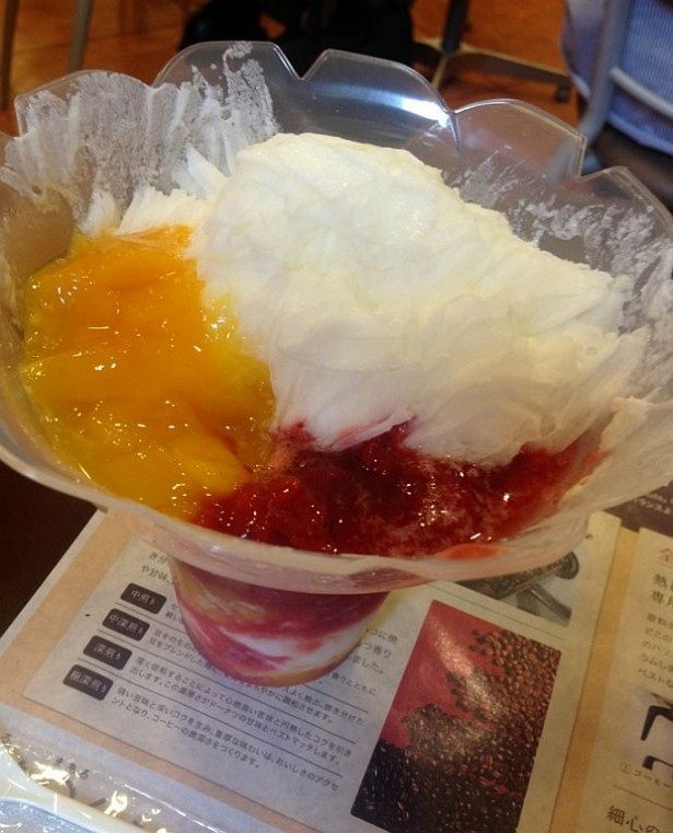 【写真を見る】同社自慢の新作「2014 夏の新食感スイーツ(仮)」