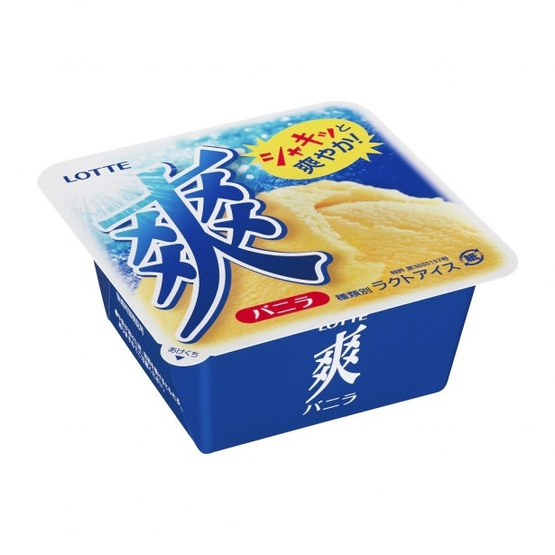 微細氷のシャリッとした食感とすっきりした後味が人気の「爽 バニラ」