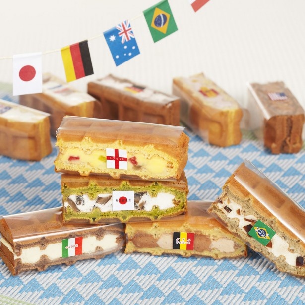 まるでワールドカップ!?R.Lから10ヶ国をイメージしたワッフルが登場