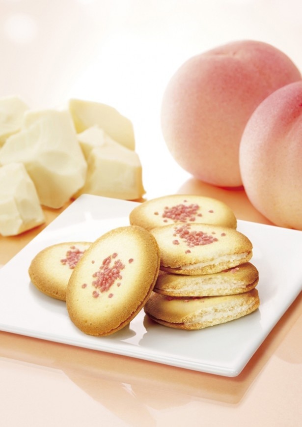 ピーチクッキー アソートメントは桃の風味とホワイトチョコレートの優しい甘さがふんわり溶け合う