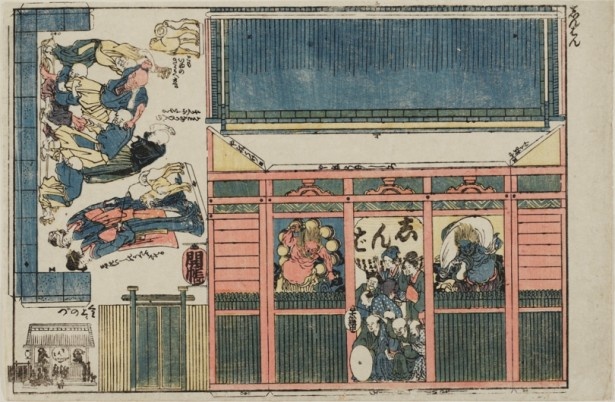 葛飾北斎　《浅草寺雷門》　文化中期（1808-13）　William Sturgis Bigelow Collection