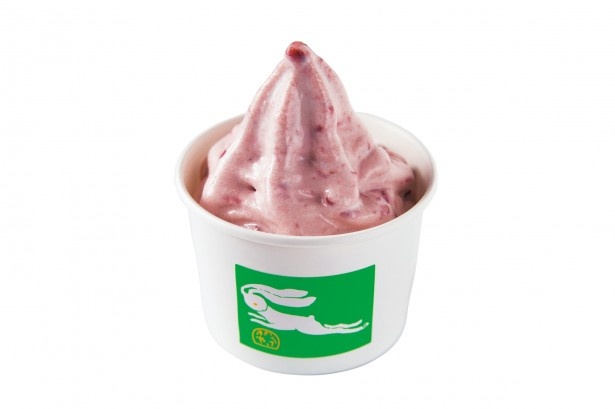 うさぎやの「どら餡ソフト」。あんの風味と上品な甘さが印象的