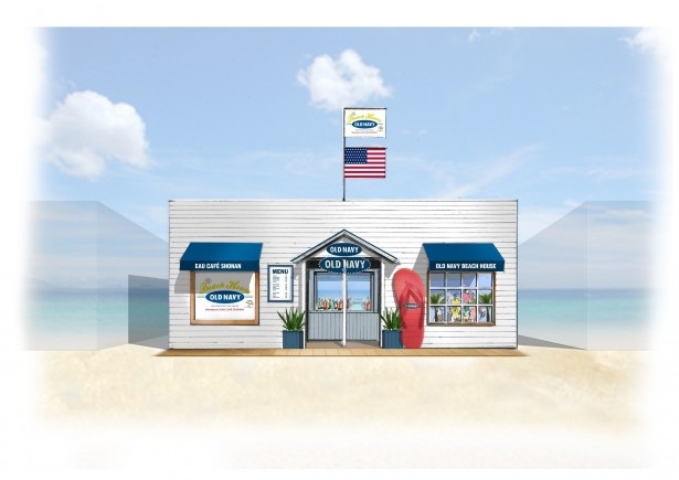 米国売り上げNo.1ブランド(米国NPDブランドアパレルカテゴリーデータによる)のOLD NAVYがビーチハウスをオープン