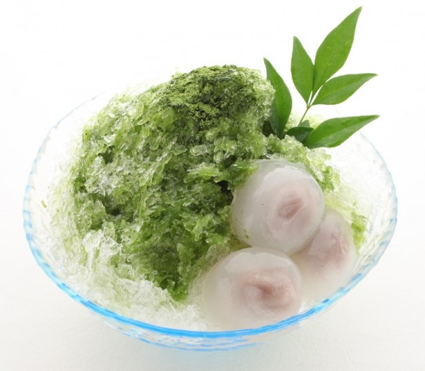 氷わらび（宇治抹茶）￥550 （ソフトクリーム付きは￥750）