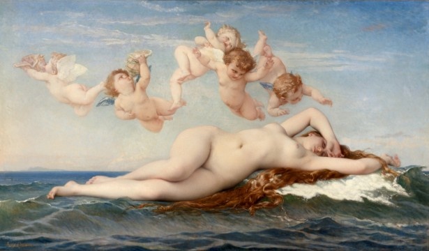 アレクサンドル・カバネル  「ヴィーナスの誕生」　1863年　油彩/カンヴァス　130×225cm