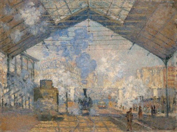 クロード・モネ  「サン=ラザール駅」　 1877年　油彩/カンヴァス　75×105cm