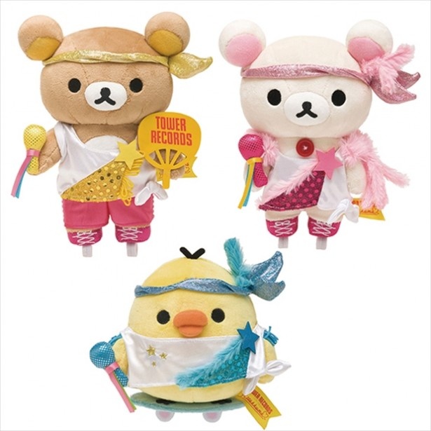 コラボグッズも展開中。Rilakkuma×TOWER RECORDS コラボあつめてぬいぐるみ 2014