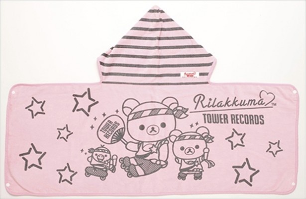 Rilakkuma×TOWER RECORDS コラボフード付きタオル2014