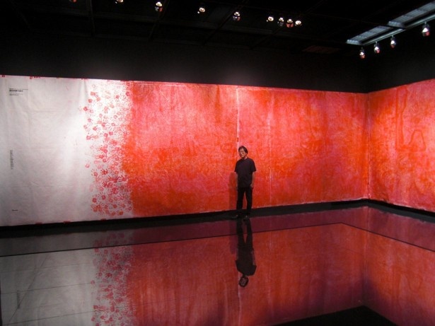 北海道立近代美術館の岡部昌生氏の作品YUBARI MATRIX1992-2014