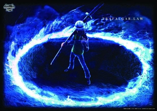 L賞のローのA3ビジュアルマット。同じ図柄のA6ステッカーとセット