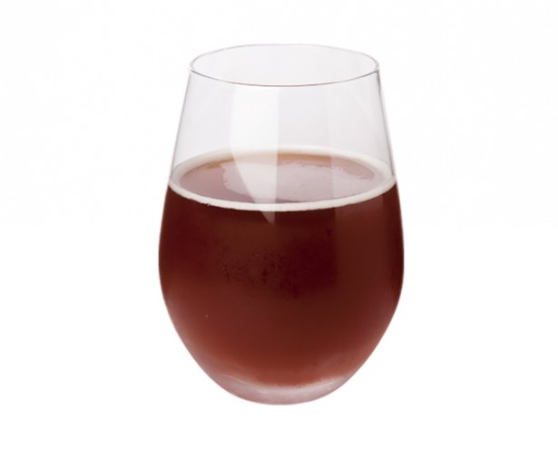 紅茶のニルギリを使ったオリジナルビール「ヒカリエール」(グラス530円)