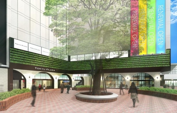 2014年10月にオープンする東急プラザ　蒲田の1階エントランスのイメージ