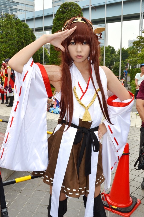 「艦これ」の金剛に扮するごえもんさん