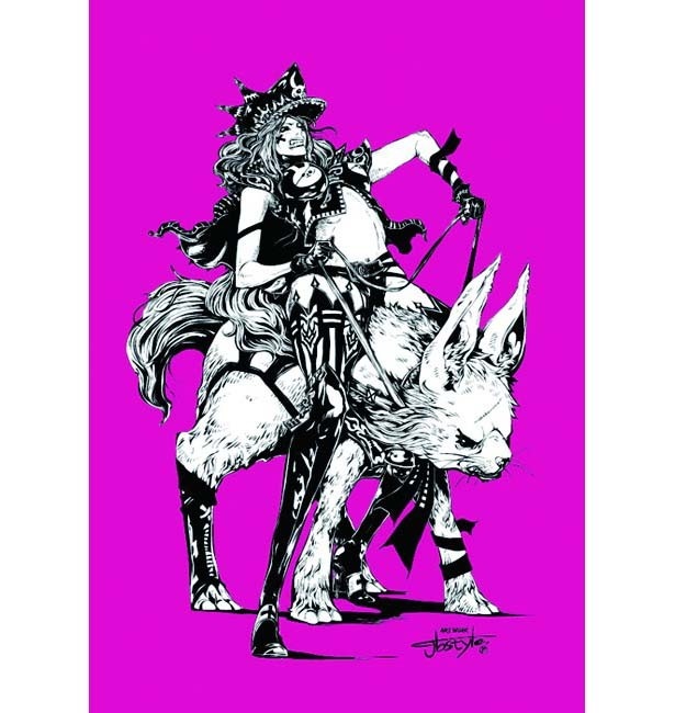 L.A.Bの主催者、jbstyle(ジェイビースタイル)の作品。国内外で幅広く活躍する売れっ子イラストレーター