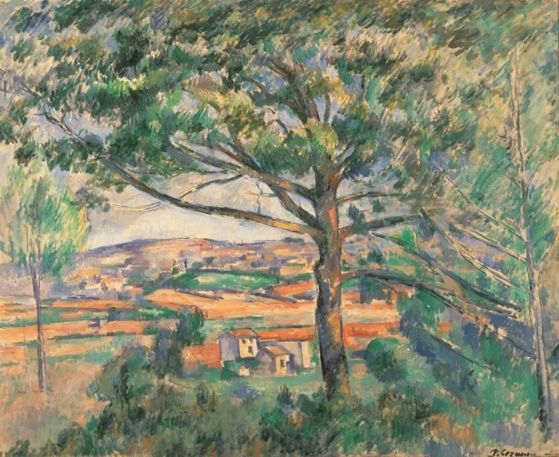 ポール・セザンヌ 《大きな松と赤い大地（ベルヴュ）》 1885 年頃 / 油彩・キャンヴァス