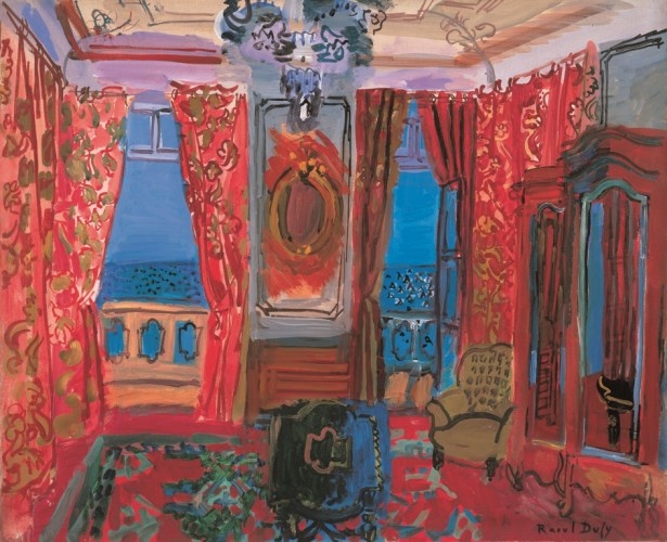 ラウル・デュフィ 《ニースのホテルの室内》 1928 年 / 油彩・キャンヴァス