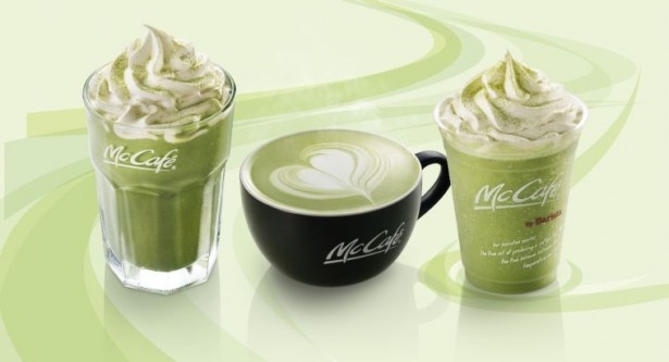 マクドナルドのカフェコーナーに抹茶ラテ3種が登場！