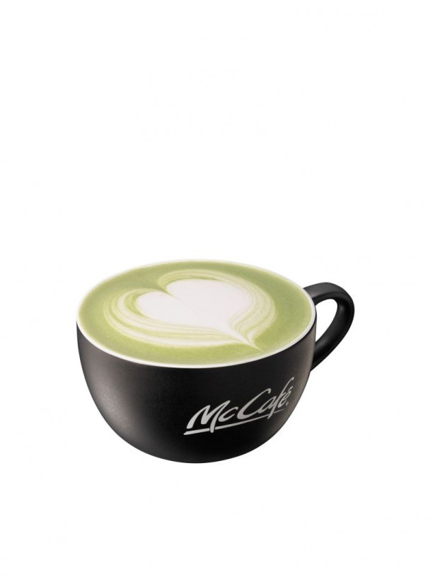 心和む「抹茶ラテ」(Sサイズ319円、Mサイズ360円)