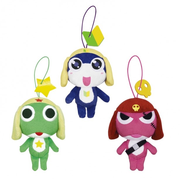 【写真を見る】「チャームつきマスコット」は“ケロロ”“タママ”“ギロロ”の全3種類を展開。全高約11cmの可愛らしいマスコット　※写真と実際の商品は多少異なる場合あり