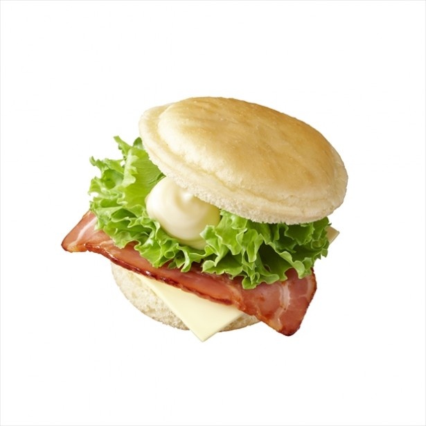 「ベーコン＆チーズサンド(パンケーキ風)」