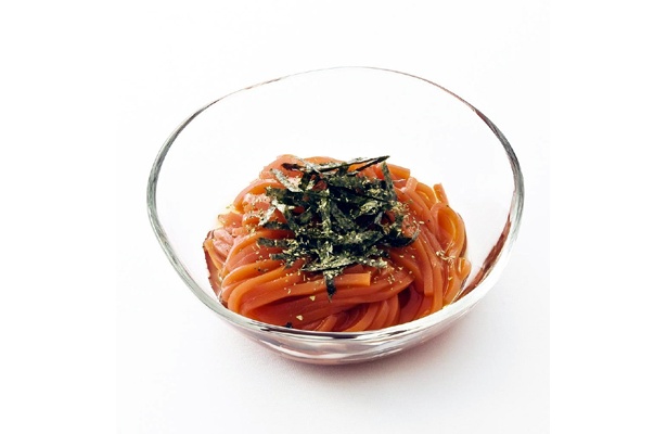 「銀座鹿乃子」の「風味野菜の創作トマトところてん」（420円）銀座三越限定　意外なコラボがおいしかったりする