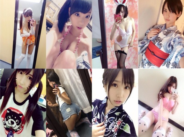 【写真を見る】おっぱい＆お尻は必見！「#グラドル自画撮り部」に参加しているグラドルたち。衣装やシチュエーションなど見せ方は様々