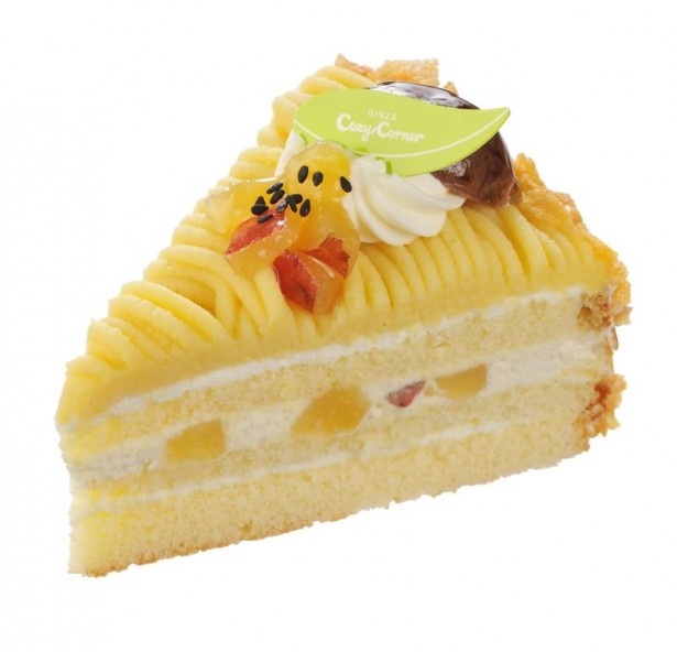 まろやかなマロン生クリームをスポンジでサンドした「熊本和栗と鳴門金時のショートケーキ」