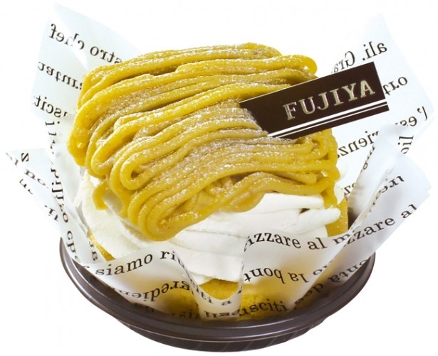 イタリア栗を使った濃厚でなめらかなマロンペーストを使用している「イタリアマロンのモンブラン」(345円)