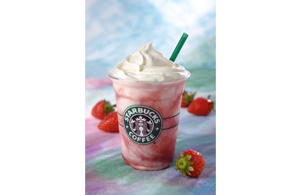 「ストロベリー クリーム フラペチーノ(R)」はイチゴの味が美味