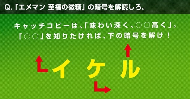 普通に読まないで矢印の向きに注目！