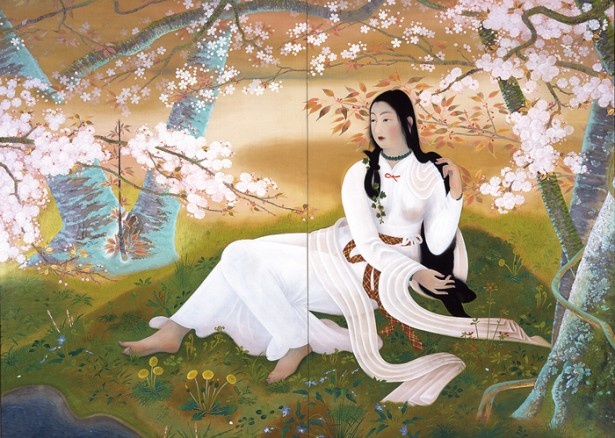 古事記に登場する女神、木華開耶姫を描いた絵画は11月16日(日)まで展示